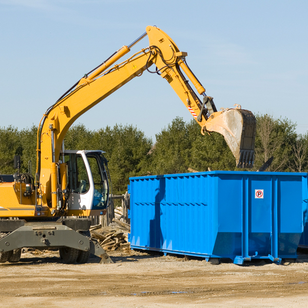 can i choose the location where the residential dumpster will be placed in St George WV